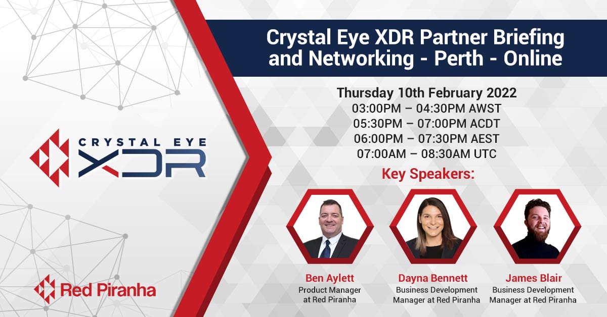 Crystal Eye XDR Partner Briefing - Perth (Online)