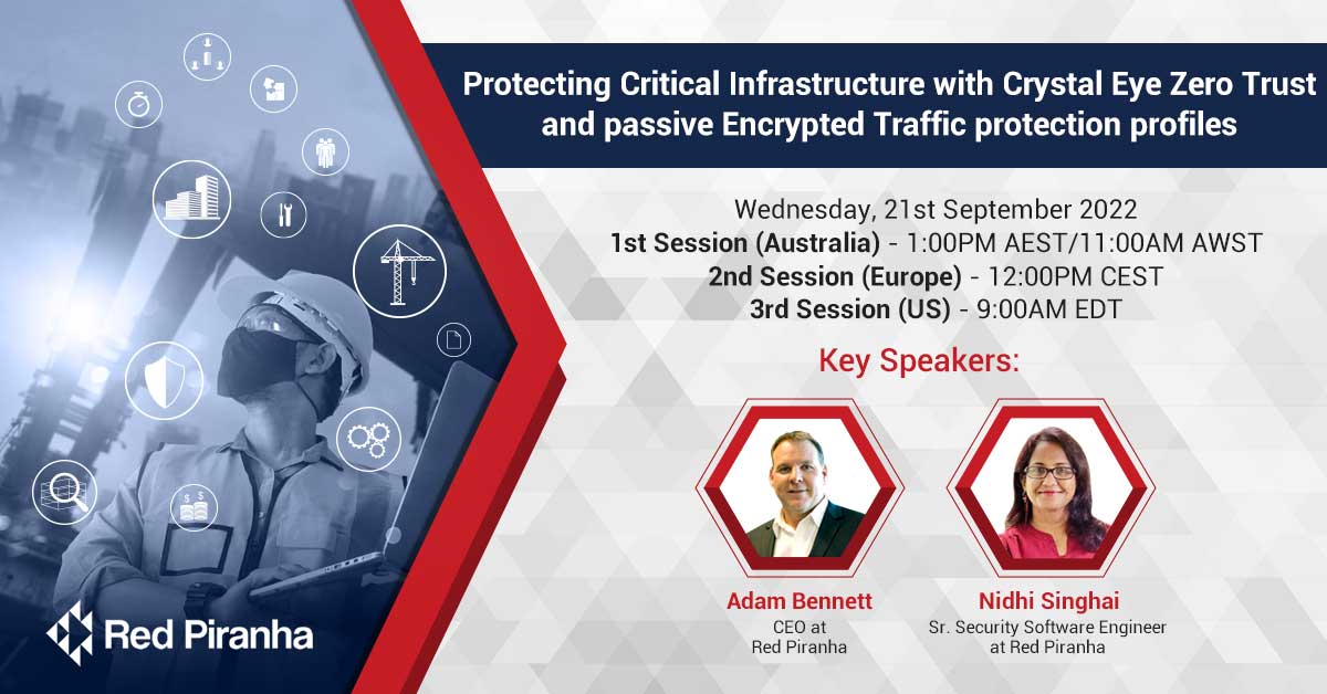 Protecting Critical Infrastructure with Crystal Eye Zero Trust and Passive Encrypted Traffic Protection Profiles