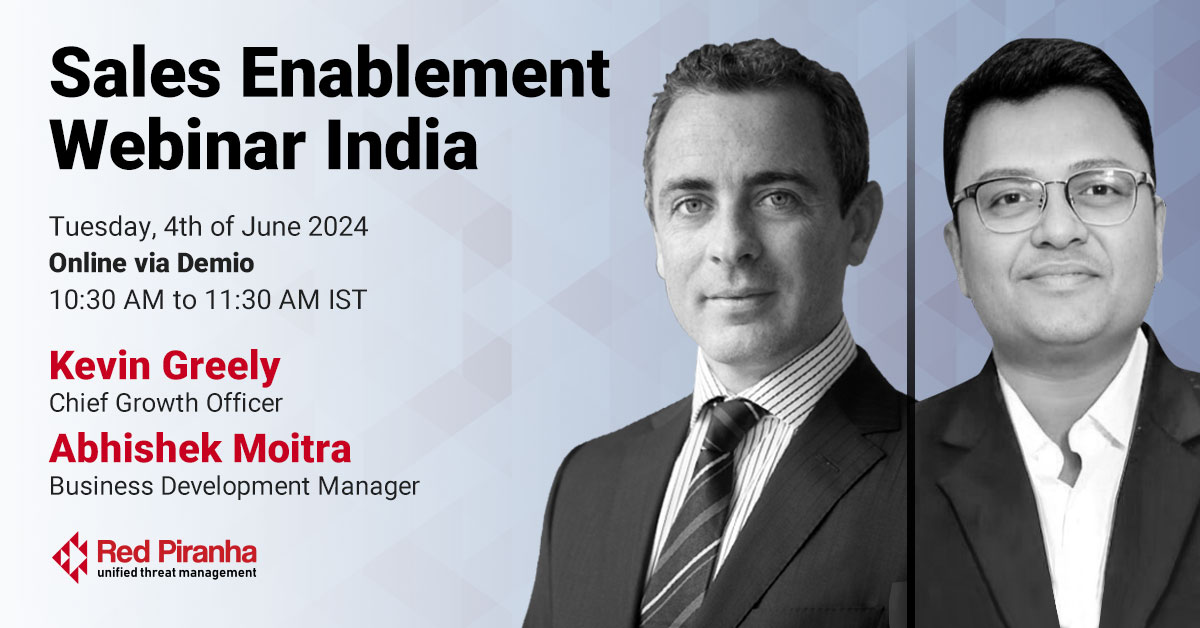 Red Piranha Partner Sales Enablement Webinar - India 4th June 2024