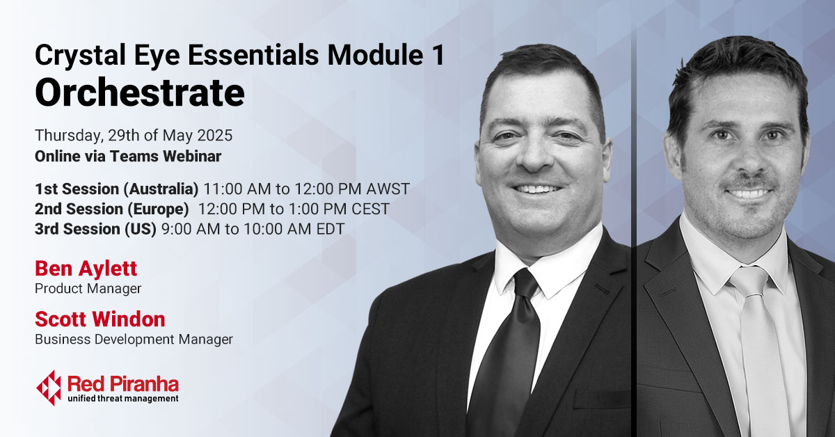 Crystal Eye Essentials Module 1: Orchestrate