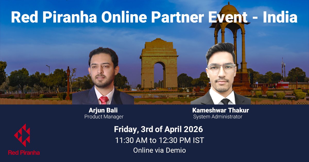 Red Piranha Online Partner Event - India 3rd April 2026