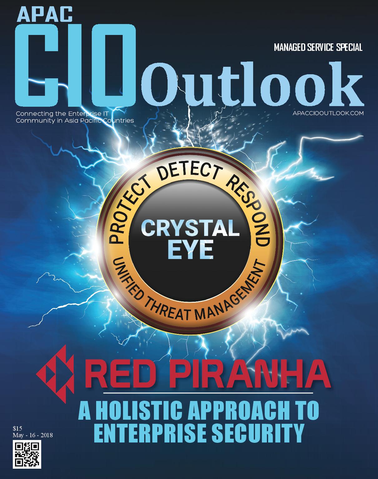 Red Piranha’s Crystal Eye graces CIO Outlook’s May 2018 cover and named