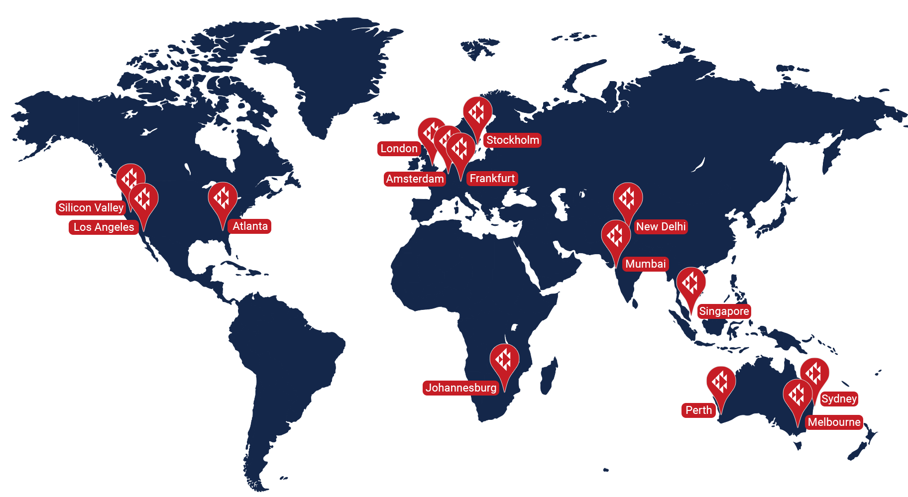 Red Piranha Global POP Map
