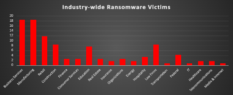 Industry Wide Ransomware Victims
