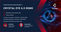 Crystal Eye Essentials Module 2: Crystal Eye 6.0 Demo 4th Nov 2026