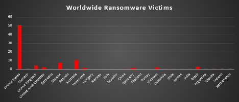 Worldwide Ransomware Victims Chart Worldwide Ransomware Victims Chart