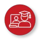 Engaging online training icon